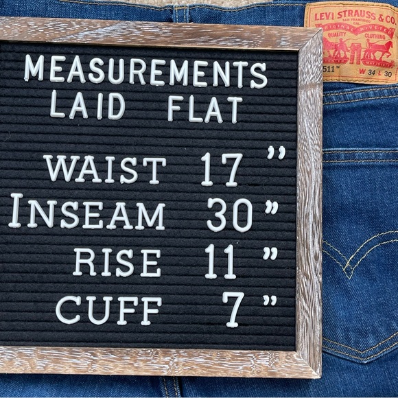 Levi’s 511 Size 34 34x30 Levi Strauss Slim - Picture 10 of 10